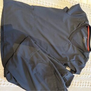 Allura Select Black Scrub Top and Pants Set